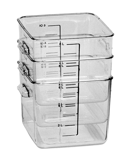 Rubbermaid Square Storage Container, 5.7L, Clear