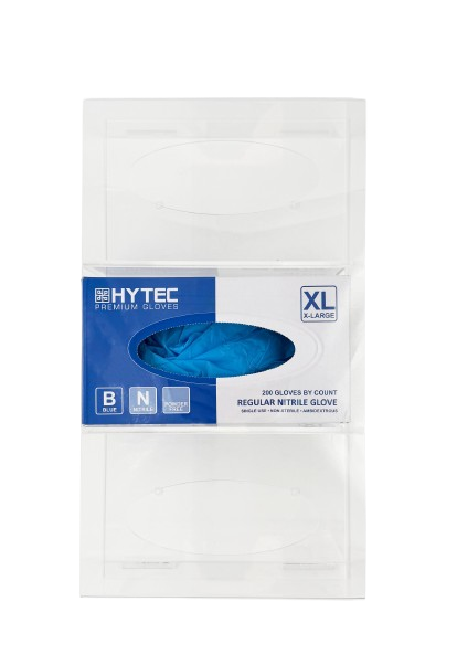 3 Tier Glove Dispenser Clear Perspex - Large