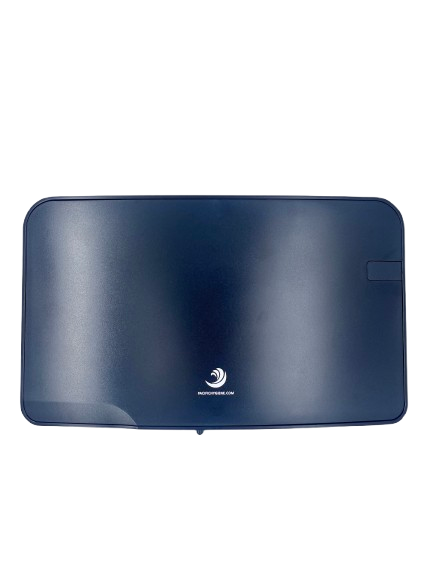 Quartz Double Midi Jumbo Toilet Roll Dispenser - Black