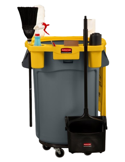 Rubbermaid BRUTE® Rim Caddy, Yellow