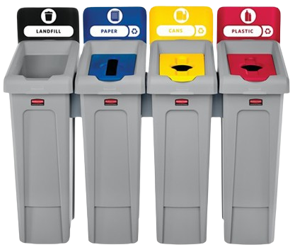 Rubbermaid SLIM JIM® Recycling Station Starter Kit Base