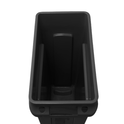 Rubbermaid SLIM JIM® Container with Venting Channels 87L - Black