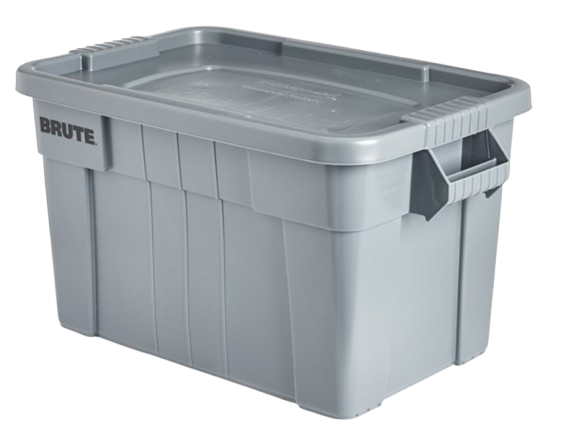 Rubbermaid BRUTE® 76L Tote with Lid, Grey