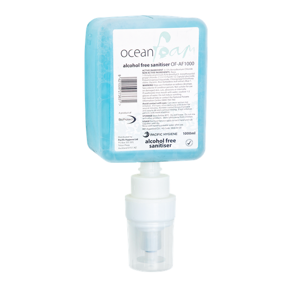 Ocean Foam Alcohol Free Hand Sanitiser 1000ml