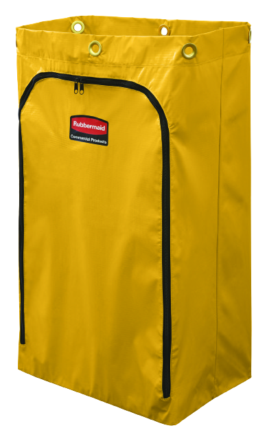 Rubbermaid Janitorial Cleaning Cart Vinyl Bag 90L Yellow