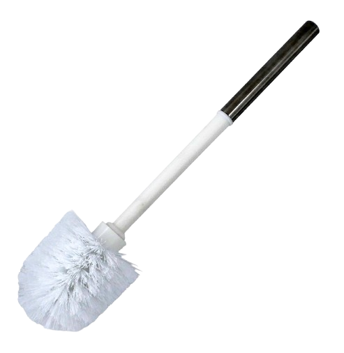 Wall-Mounted Toilet Brush - White
