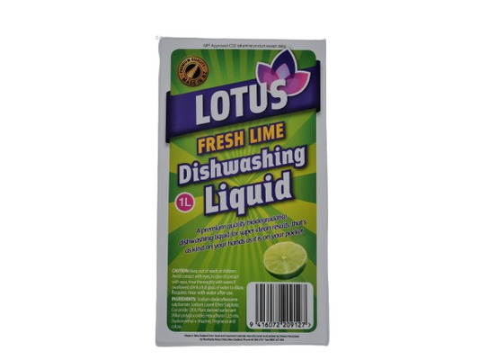 Lotus Dishwash Lime Label