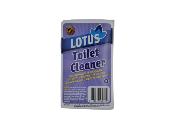 Lotus Toilet Cleaner Label