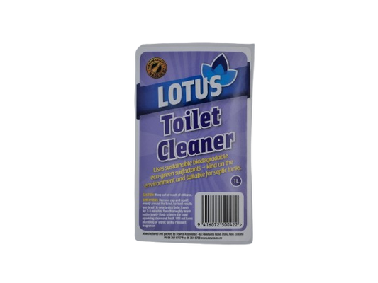 Lotus Toilet Cleaner Label
