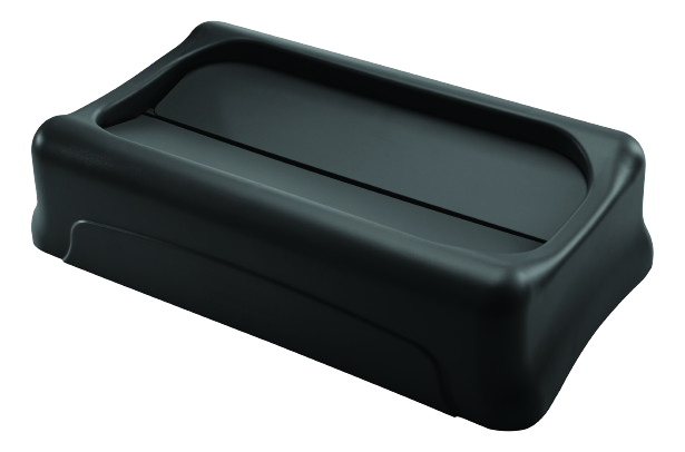 Rubbermaid SLIM JIM® Swing Lid Black