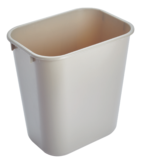 Rubbermaid Wastebasket Rectangle 12.9L - Beige