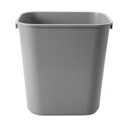 Rubbermaid Wastebasket Rectangle 12.9L - Gray