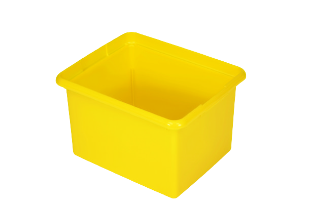 Rubbermaid Organising Bin 29L, Yellow