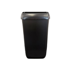 Waste Paper Bin Black 23L - Lid
