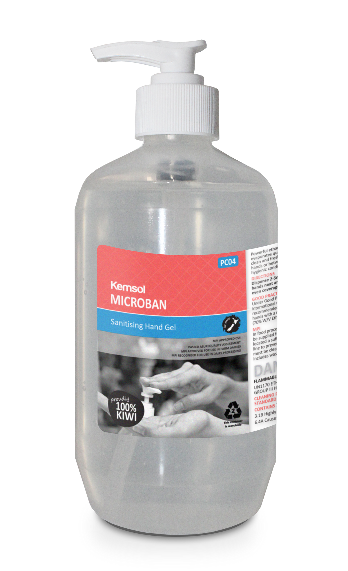 Kemsol Microban Hand Sanitiser 500ml – Pacific Hygiene