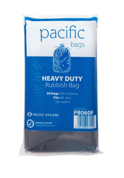 Pacific Rubbish Bag Black Flat Pack – Pacific Hygiene