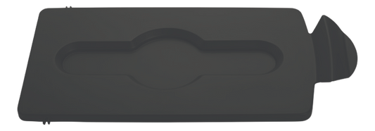 Rubbermaid SLIM JIM® Recycling Station Lid, Closed Waste