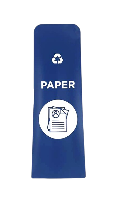 RCP Slim Jim Recycling Station Front Panel Label
