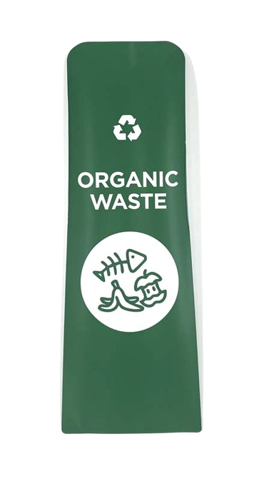 RCP Slim Jim Recycling Station Front Panel Label