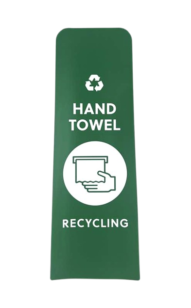 RCP Slim Jim Recycling Station Front Panel Label