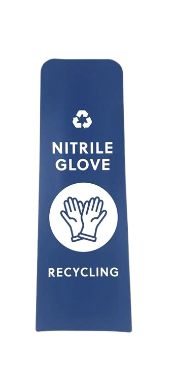 RCP Slim Jim Recycling Station Front Panel Label