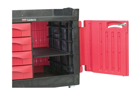 Rubbermaid TRADEMASTER® Cart with 4 Drawers and Cabinet