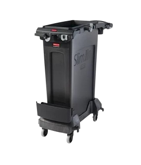SLIM JIM® Single Stream Cleaning Cart Kit, Black