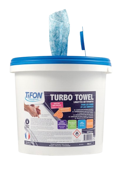 TiFon Turbo Towel Industrial Cleansing Wipes - 70 Wipes