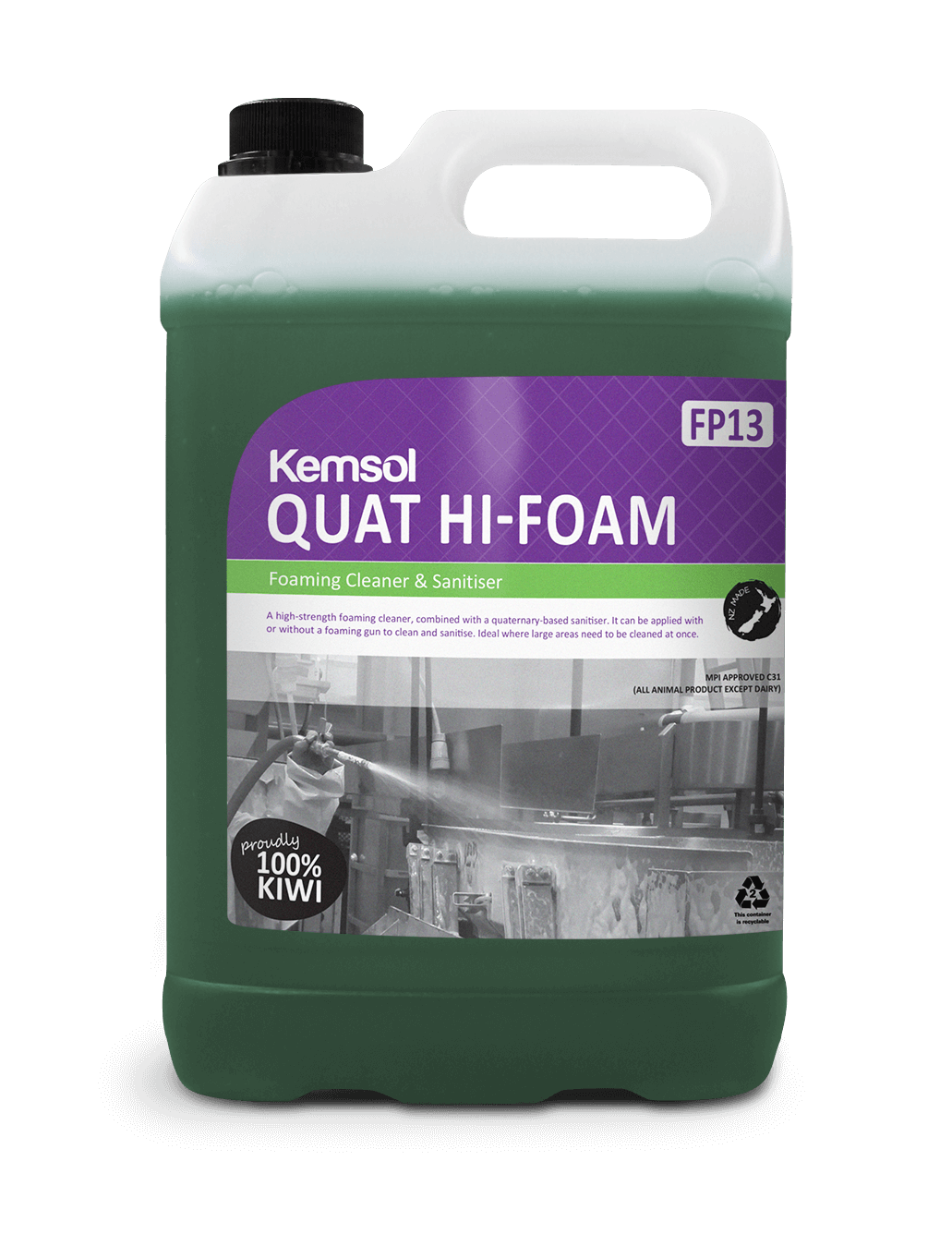 Kemsol Quat Hi Foam 5L DG8 PH14 – Pacific Hygiene