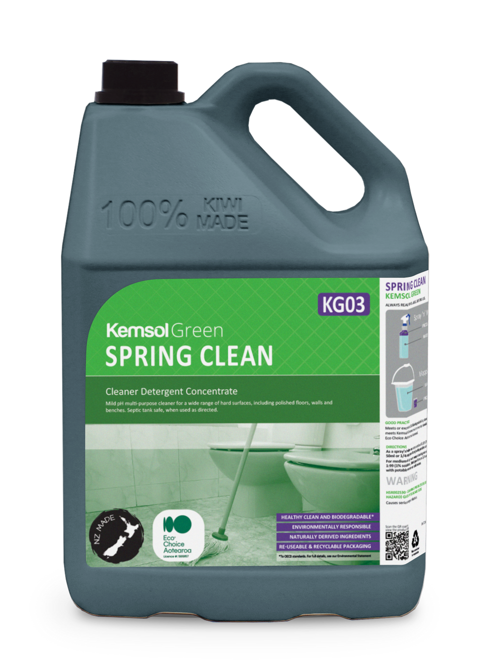 Kemsol Green Spring Clean Spray/Wipe – Pacific Hygiene