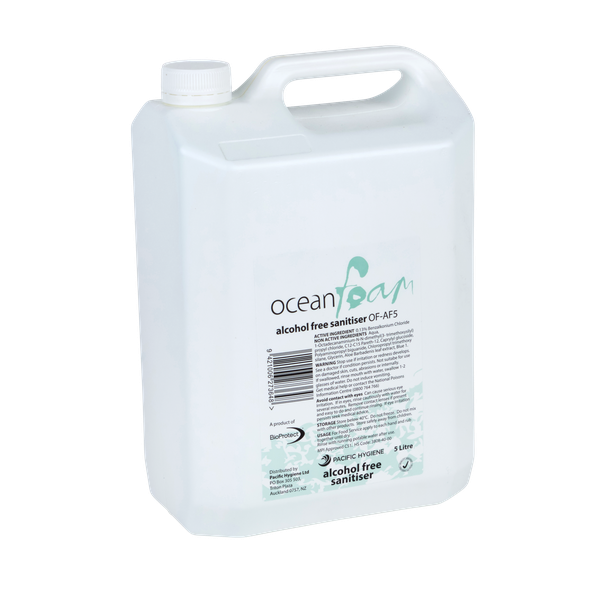 Ocean Foam Alcohol Free Hand Sanitiser 5 Litre